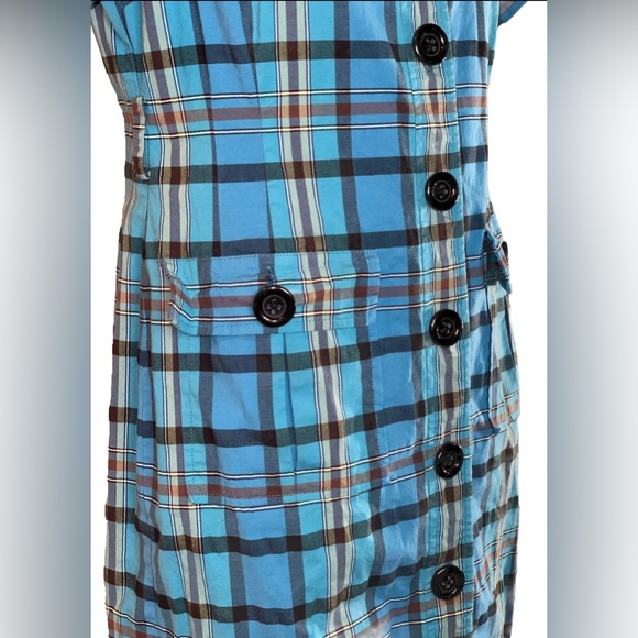 Pendleton Plaid Button Shirt Dress Short Sleeve - Picture 6 of 13